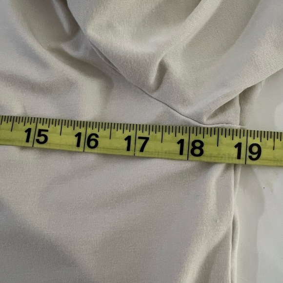 Soft Surroundings Cream Mockneck Top with Button Detail Size Medium - Picture 9 of 11